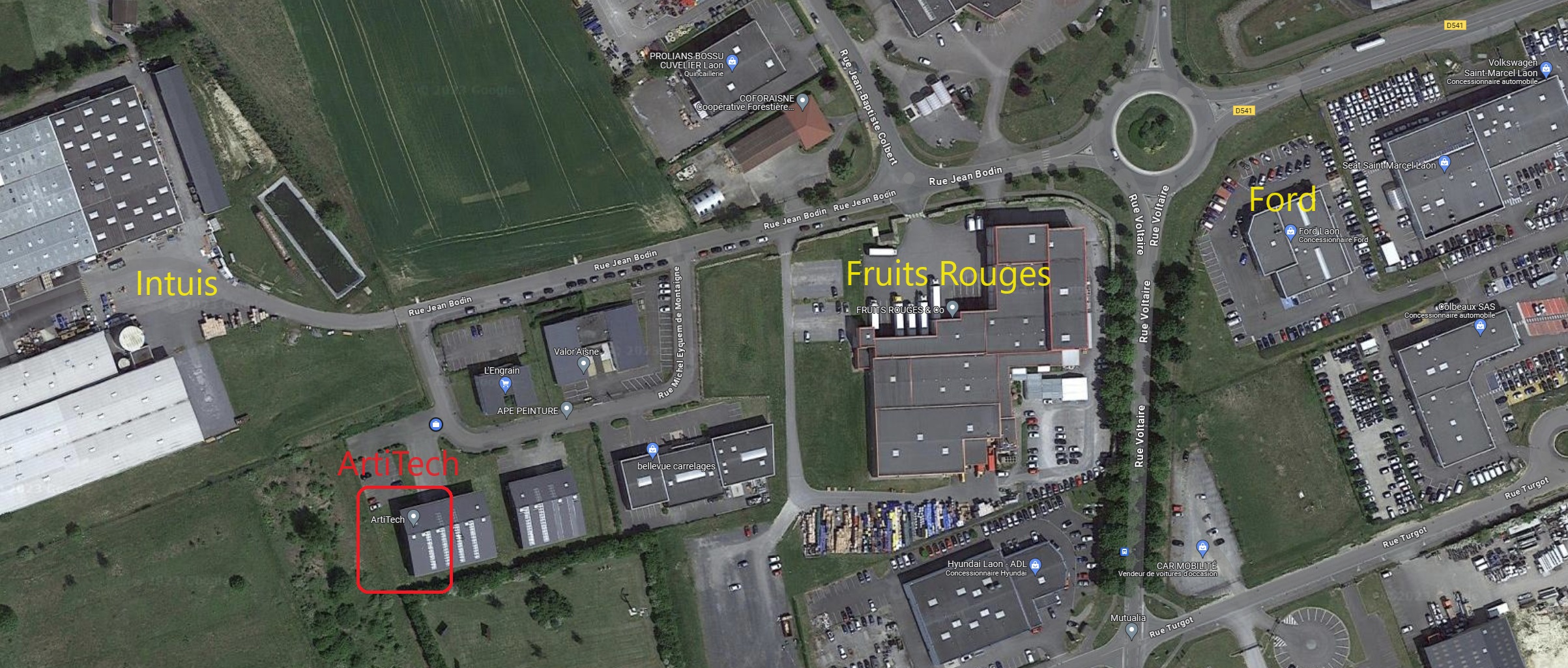 ArtiTech - Vue aérienne